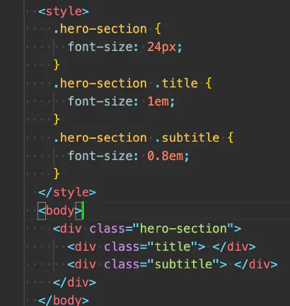 폰트 단위: em, rem(root em)
